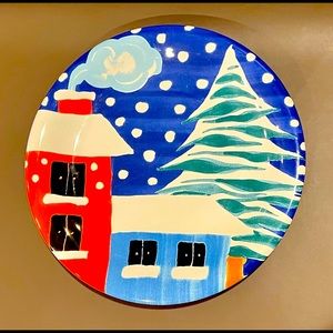 Italian Ceramic Christmas Plate 🎄🎅🏼🎄